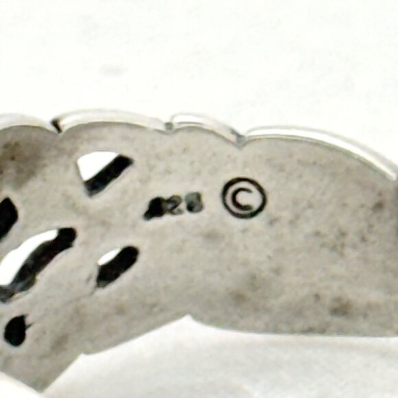 Vintage Tree of Life Sterling Silver Celtic Ring - Size 10.75 - Picture 8 of 9